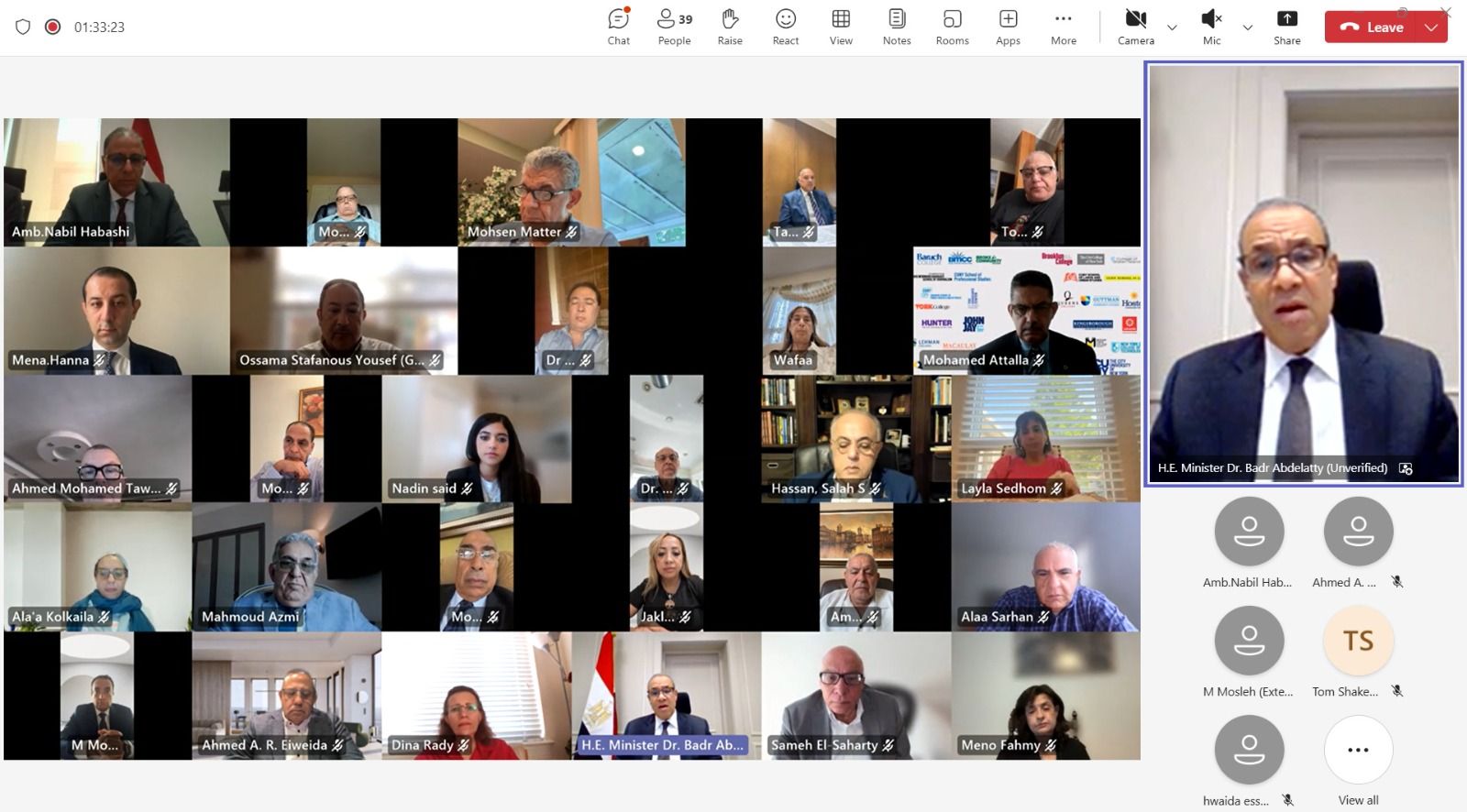 وزير الخارجية يشارك في اللقاء الافتراضي مع الجالية المصرية في واشنطن ونيويورك|صور - الخليج الان