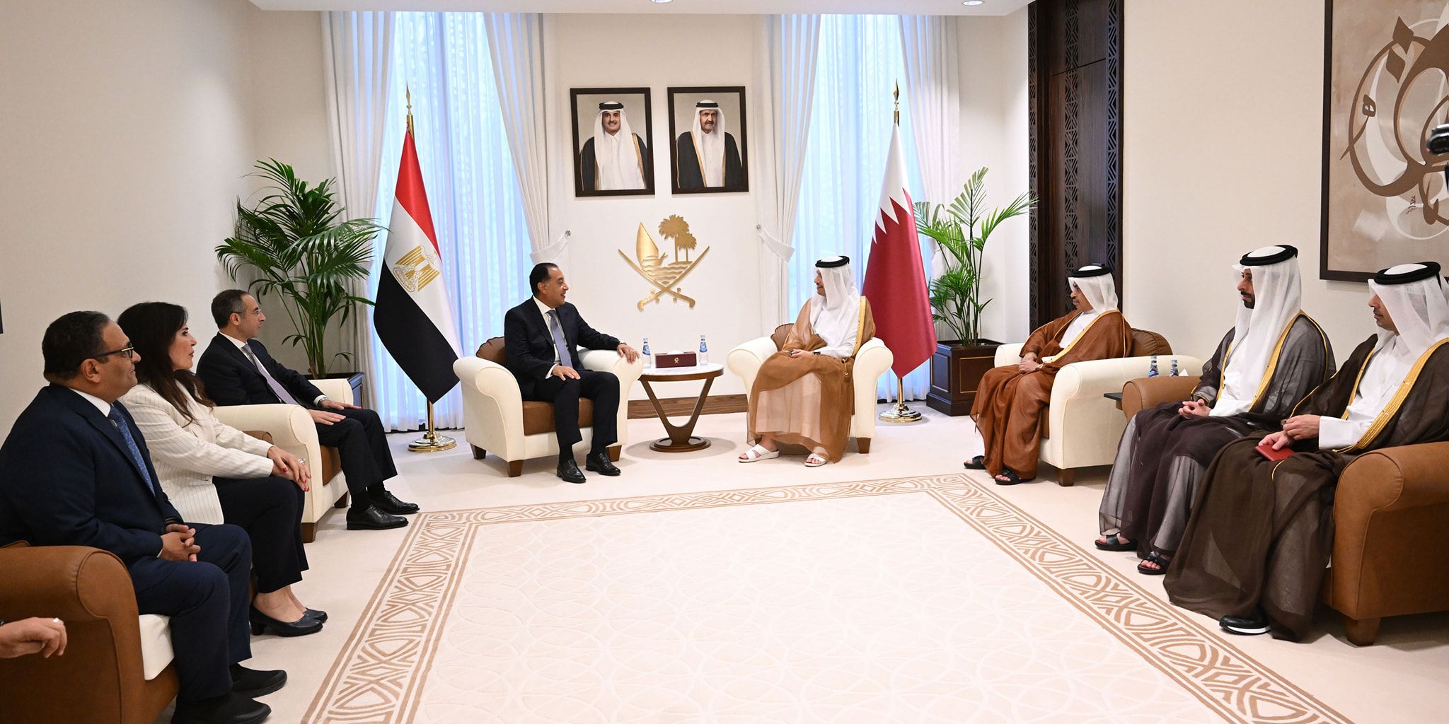 القضية الفلسطينية محور لقاء مصري قطري في الدوحة.. واستثمارات مشتركة في الطريق - الخليج الان