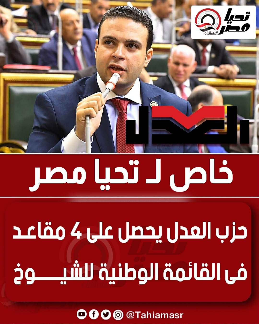 خاص لـ تليجراف الخليج: حزب العدل يحصل على ٤ مقاعد في القائمة الوطنية للشيوخ - الخليج الان