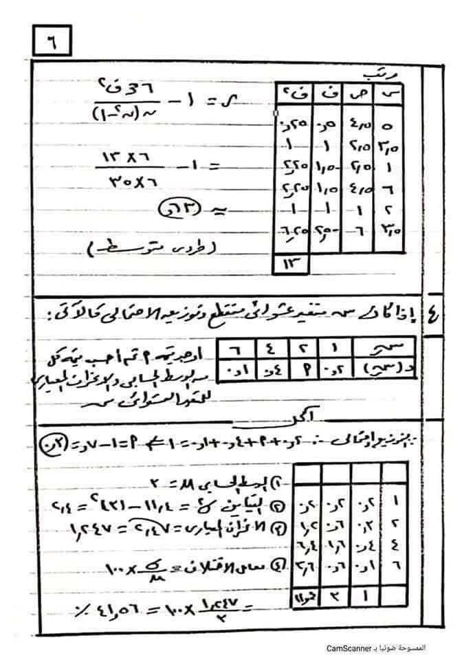 فى 10 ورقات هتقفل المادة.. مراجعة ليلة الامتحان فى مادة الإحصاء لطلاب الشعبة الأدبية - الخليج الان