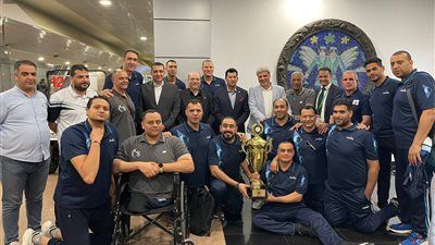 وزير الشباب والرياضة يستقبل أبطال منتخب الكرة الطائرة البارالمبي بعد التتويج ببطولة إفريقيا - الخليج الان