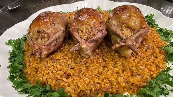 حمام فريك.. طريقة عمل الحمام بالفريك فاخر بطعم البيت