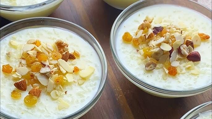 حلى منزلي.. طريقة عمل حلى رز بالحليب والمكسرات دسمة ومقرمشة