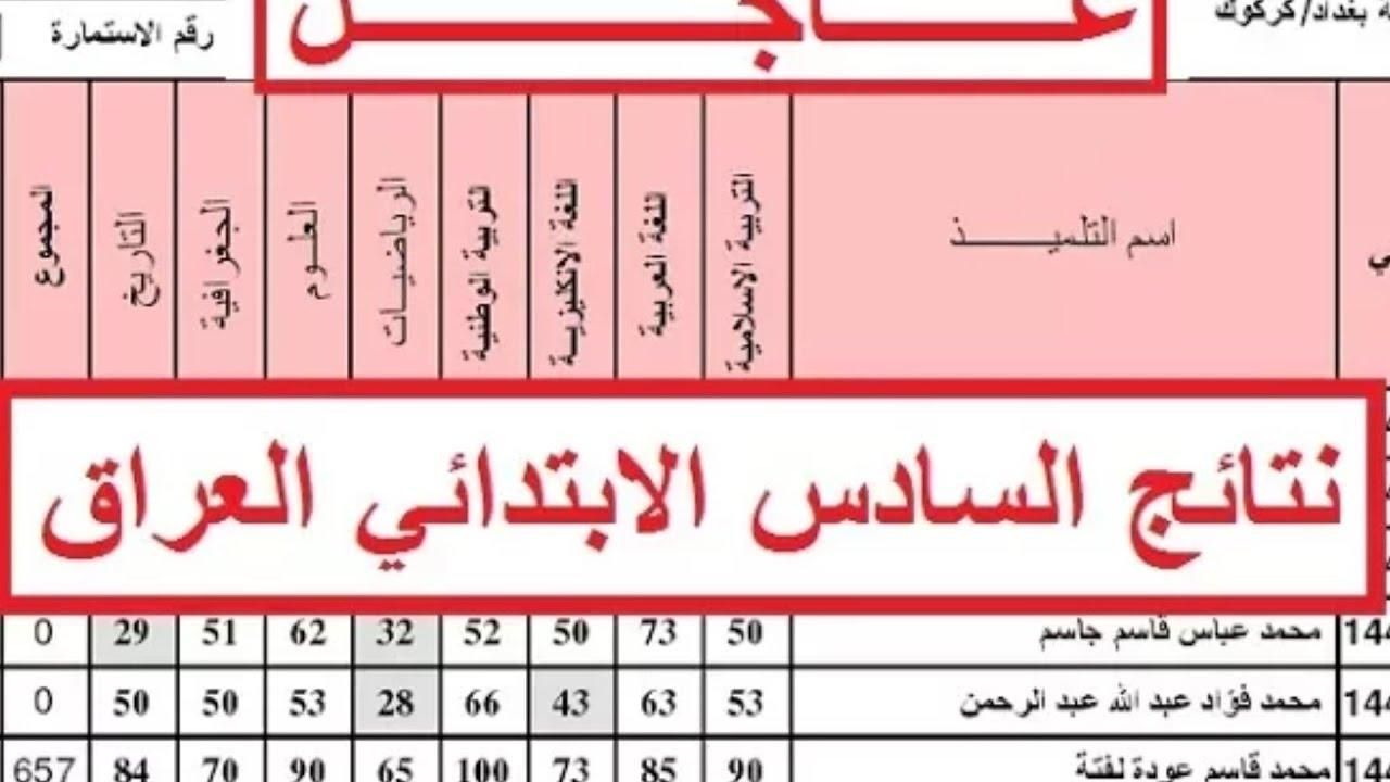 قدّم شكوتك دلوقتي .. رابط تقديم اعتراضات نتائج السادس الابتدائي العراق الدور الأول 2025 من غير تعقيد