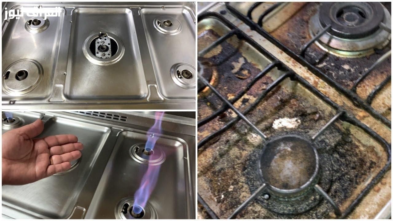 رجعيه يلمع .. طريقة تنظيف البوتاجاز الاستانلس من الحرق من غير خربشة