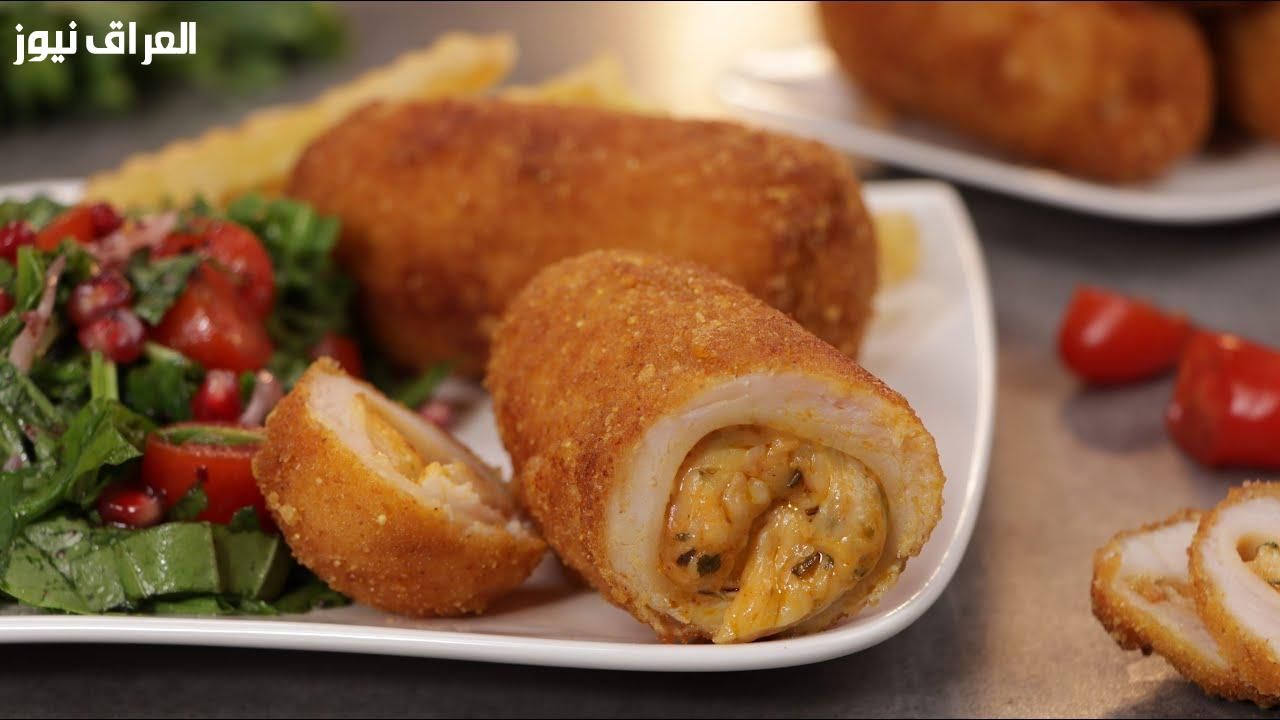 ساندويتش متكامل.. عمل الكوردن بلو مقرمش ومحشي