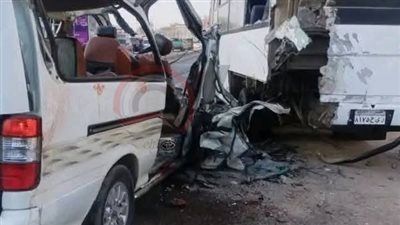 إصابة 12 شخصا في حادث انقـ ـلاب سيارة بأسيوط - الخليج الان