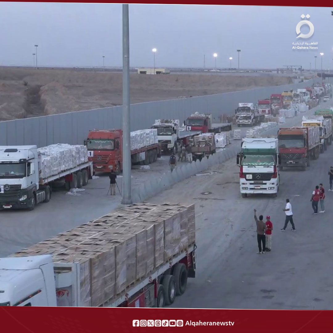 الهلال الأحمر المصري يواصل إنقاذ غزة.. القافلة الخامسة تنطلق محملة بآلاف الأطنان من المساعدات - الخليج الان