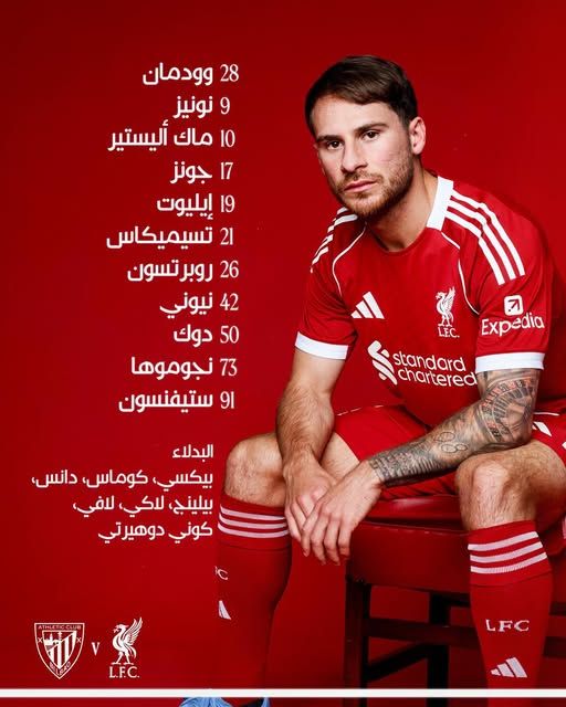 تشكيل ليفربول الرسمي ضد أتلتيك بلباو ودياً.. موقف محمد صلاح - الخليج الان