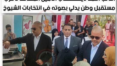 في ثاني ايام التصويت .. النائب أحمد دياب الأمين المساعد لحزب مستقبل وطن يدلي بصوته في انتخابات الشيوخ - الخليج الان