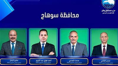 مرشحو مستقبل وطن وحماة الوطن يحصلون على 50%+1 بمقاعد سوهاج الخمسة الفردية بانتخابات الشيوخ 2025 - الخليج الان