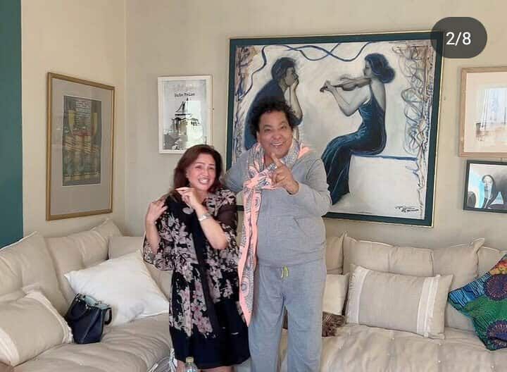 رفقة إلهام شاهين.. أول ظهور لـ محمد منير بعد خروجه من المستشفى - الخليج الان