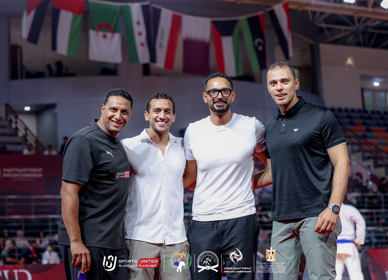 مطيع والجندي وسالم وعبد الستار يتابعون منافسات البطولة العربية للجودو بالإسكندرية - الخليج الان