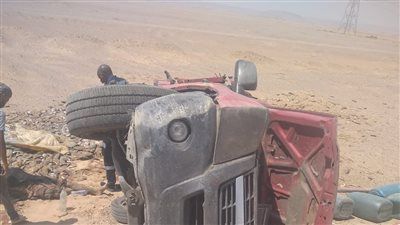 إصابة 6 أشخاص في انقـ ـلاب ميكروباص بطريق الإسماعيلية – الزقازيق الزراعي - الخليج الان