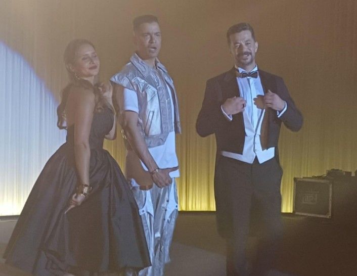 حسن شاكوش ونيللي كريم وياسر سلامة من كواليس أغنية فيلم بروفة فرح.. صور - الخليج الان