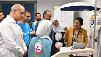 نائب وزير الصحة تتفقد مستشفى العريش العام وتبحث مع وفد اليونيسف تأهيل المستشفى كمركز تميز لتقديم خدمات النساء والتوليد وحديثي الولادة - الخليج الان