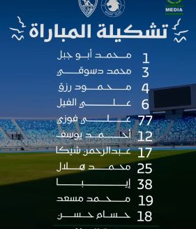 التشكيل الرسمي لمباراة الزمالك ومودرن سبورت في الدوري المصري الممتاز - الخليج الان