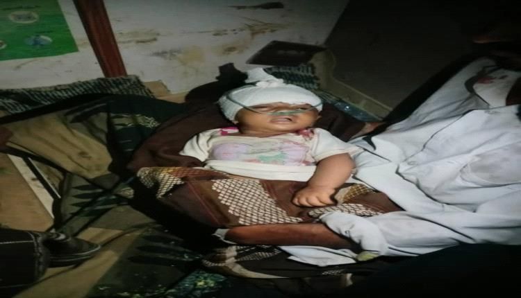 إصابة طفل رضيع بقصف صاروخي حوثي في تعز
