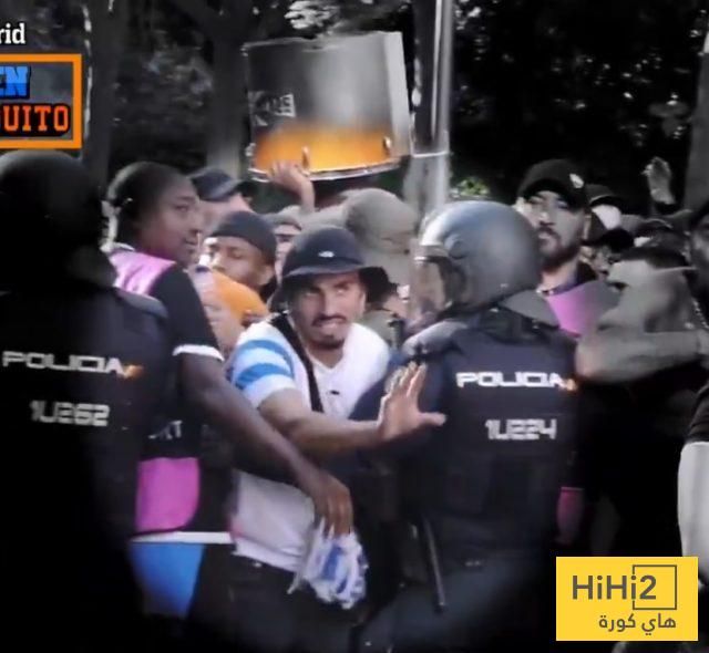 صور : فوضى في مدريد بسبب مشجعي مارسيليا!