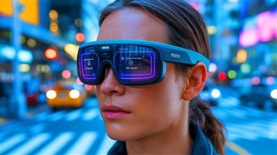 وداعًا للموبايل.. ميتا تكشف نظارة جديدة تعمل بشاشة مدمجة للتطبيقات - الخليج الان