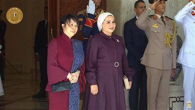 لتعزز العلاقات الثنائية.. قرينة الرئيس السيسي تستقبل حرم رئيس سنغافورة بقصر الاتحادية - الخليج الان