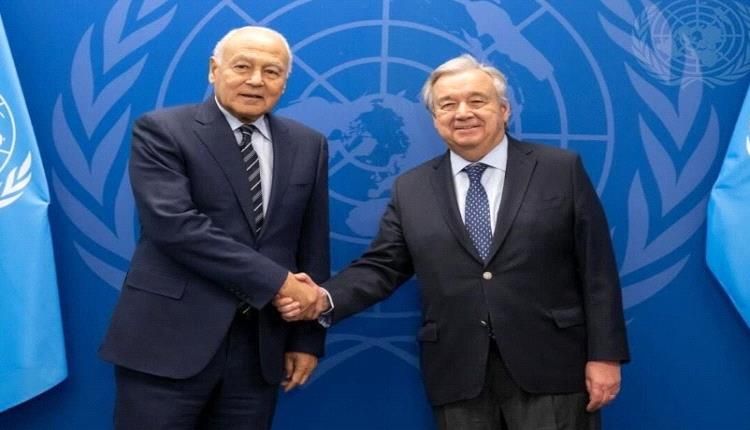 الجامعة العربية والأمم المتحدة تبحثان المأساة الإنسانية في قطاع غزة