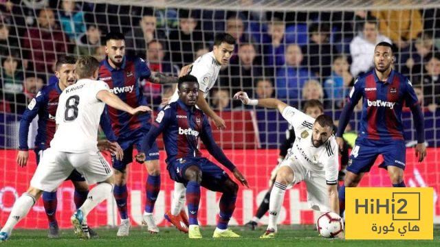 نتائج جميع مواجهات ريال مدريد على ملعب ليفانتي