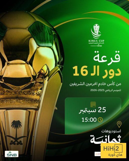 موعد قرعة دور الـ 16 من كأس خادم الحرمين الشريفين