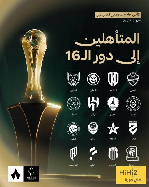 الفرق المتأهلة لدور الـ 16 من كأس الملك