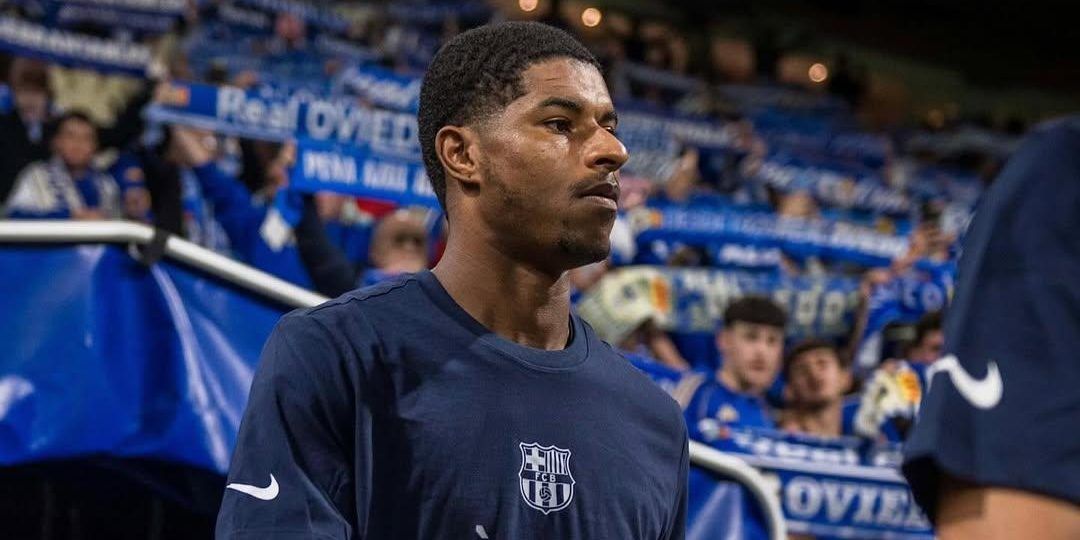 راشفورد حقق أول أهدافه مع برشلونة