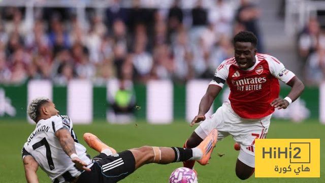 احصائيات الشوط الاول من مباراة ارسنال و نيوكاسل