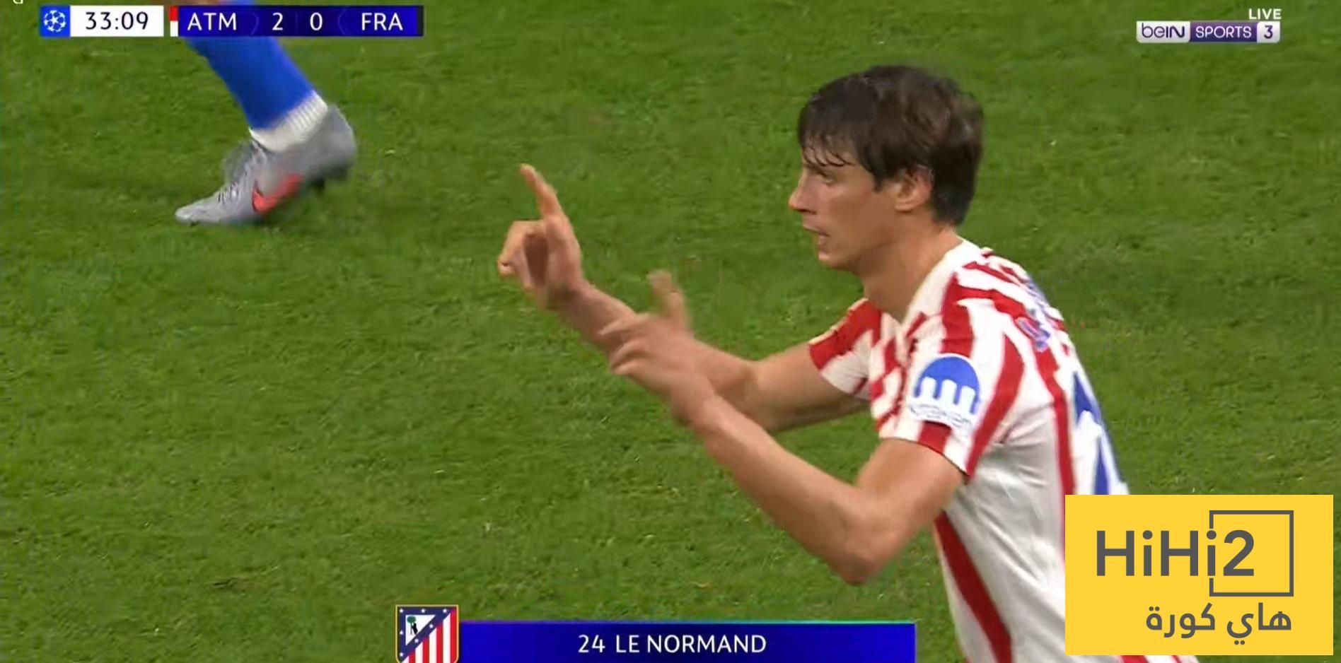 لي نورمان يسجّل أول أهدافه في دوري الأبطال مع أتلتيكو مدريد