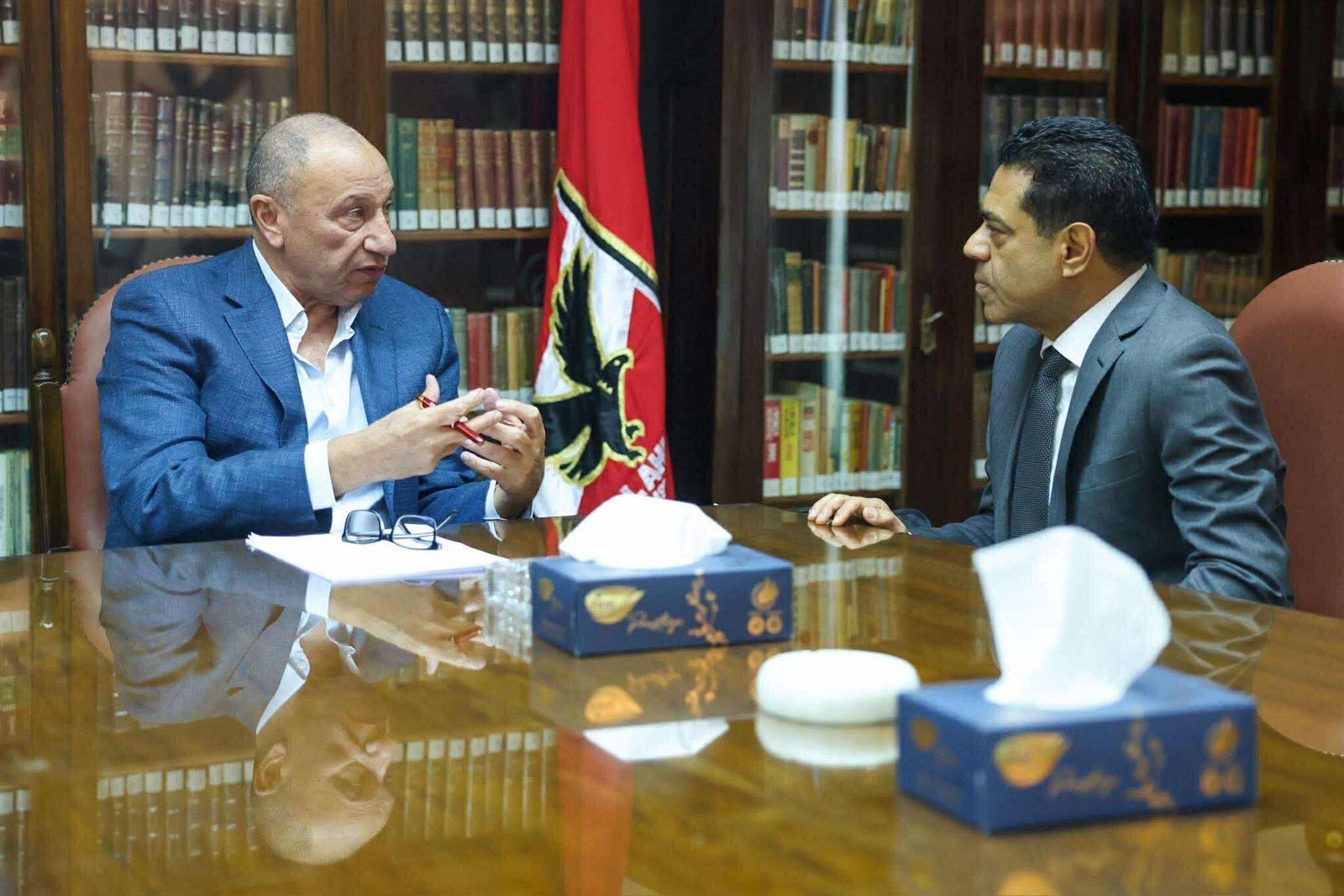 الخطيب يستقبل المرشحين المحتملين استعدادًا لإعلان قائمته الانتخابية خلال ساعات - الخليج الان