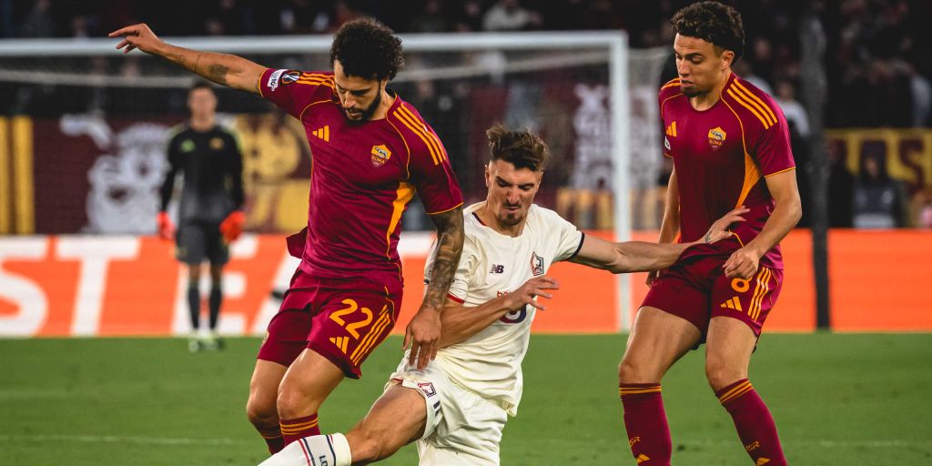 احصائيات مباراة روما و ليل في الشوط الاول