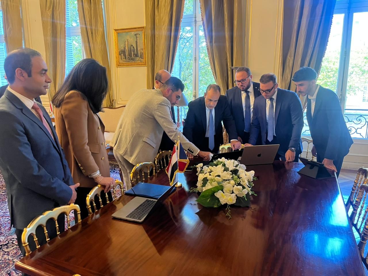 وزير الخارجية يشهد مراسم تدشين الموقع الإلكتروني الجديد لقنصلية مصر فى باريس|صور - الخليج الان