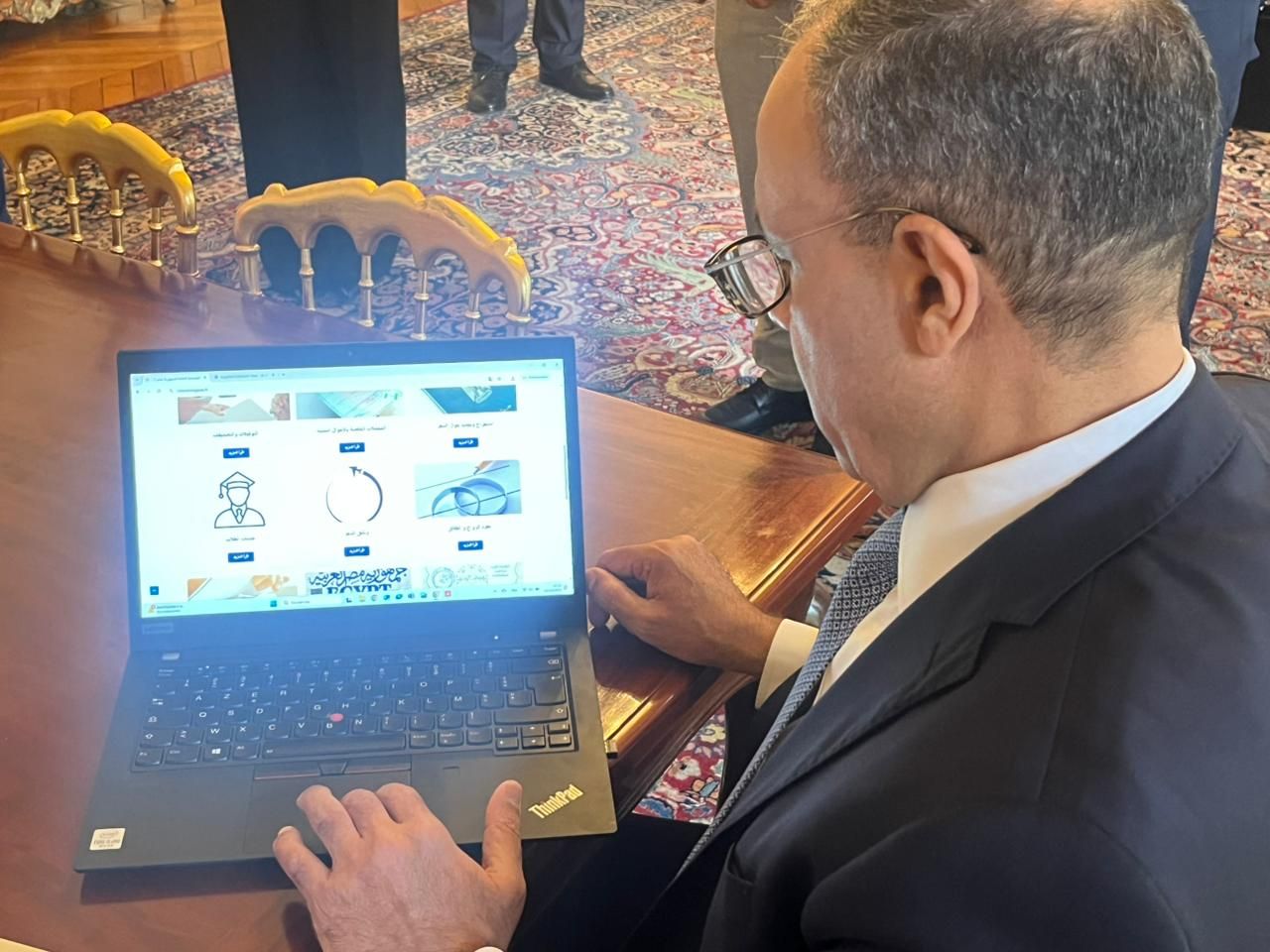 وزير الخارجية يشهد مراسم تدشين الموقع الإلكتروني الجديد لقنصلية مصر فى باريس|صور - الخليج الان