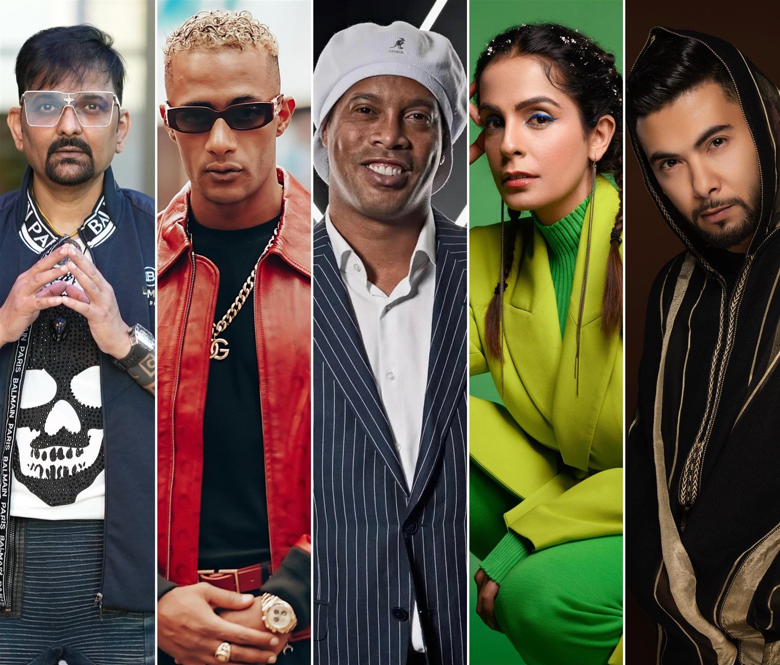 ديو عالمي.. محمد رمضان ومنعم السليماني يجتمعان برونالدينيو ونجوم العالم في يلا حبيبي - الخليج الان