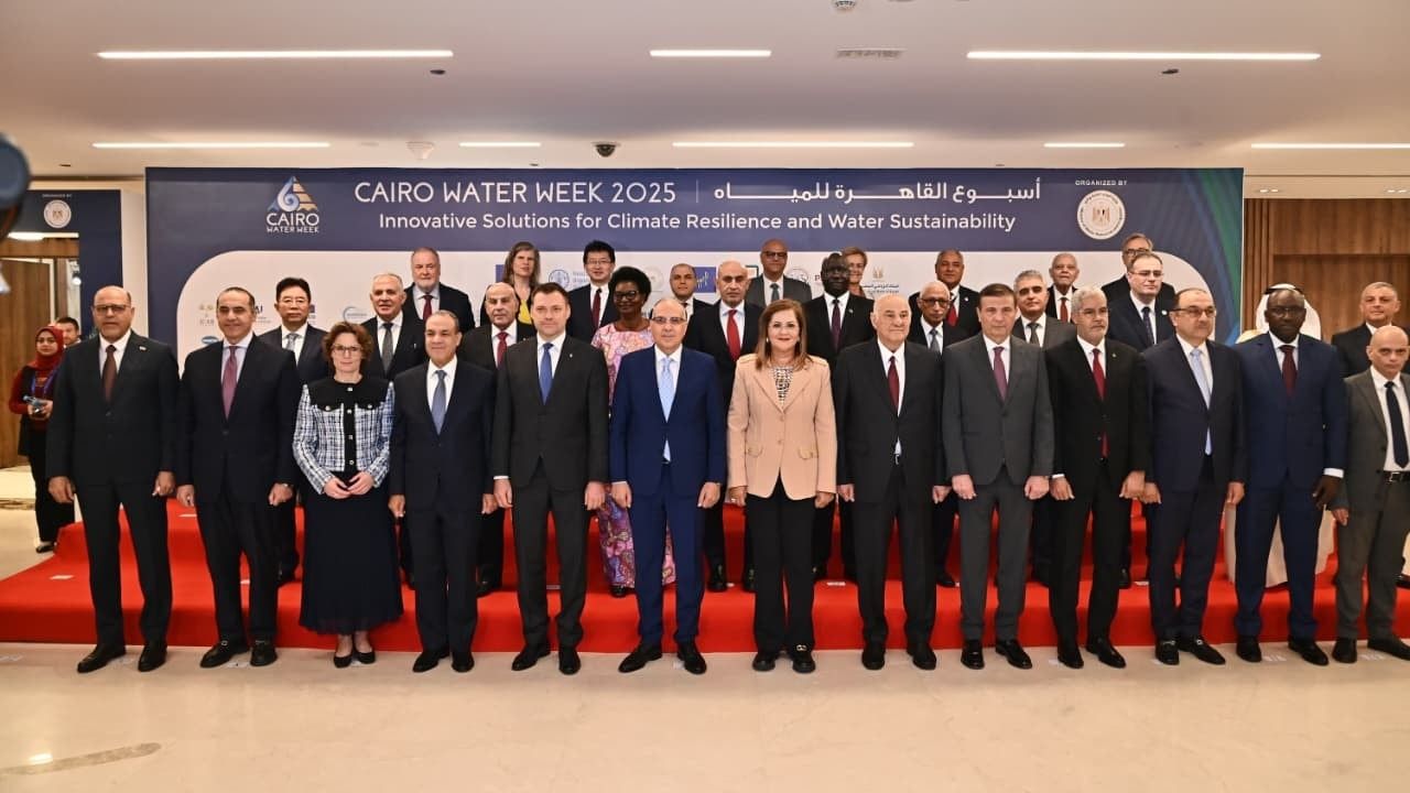 انطلاق فعاليات أسبوع القاهرة الثامن للمياه تحت شعار "حلول مبتكرة للتكيف مع تغير المناخ واستدامة المياه" - الخليج الان