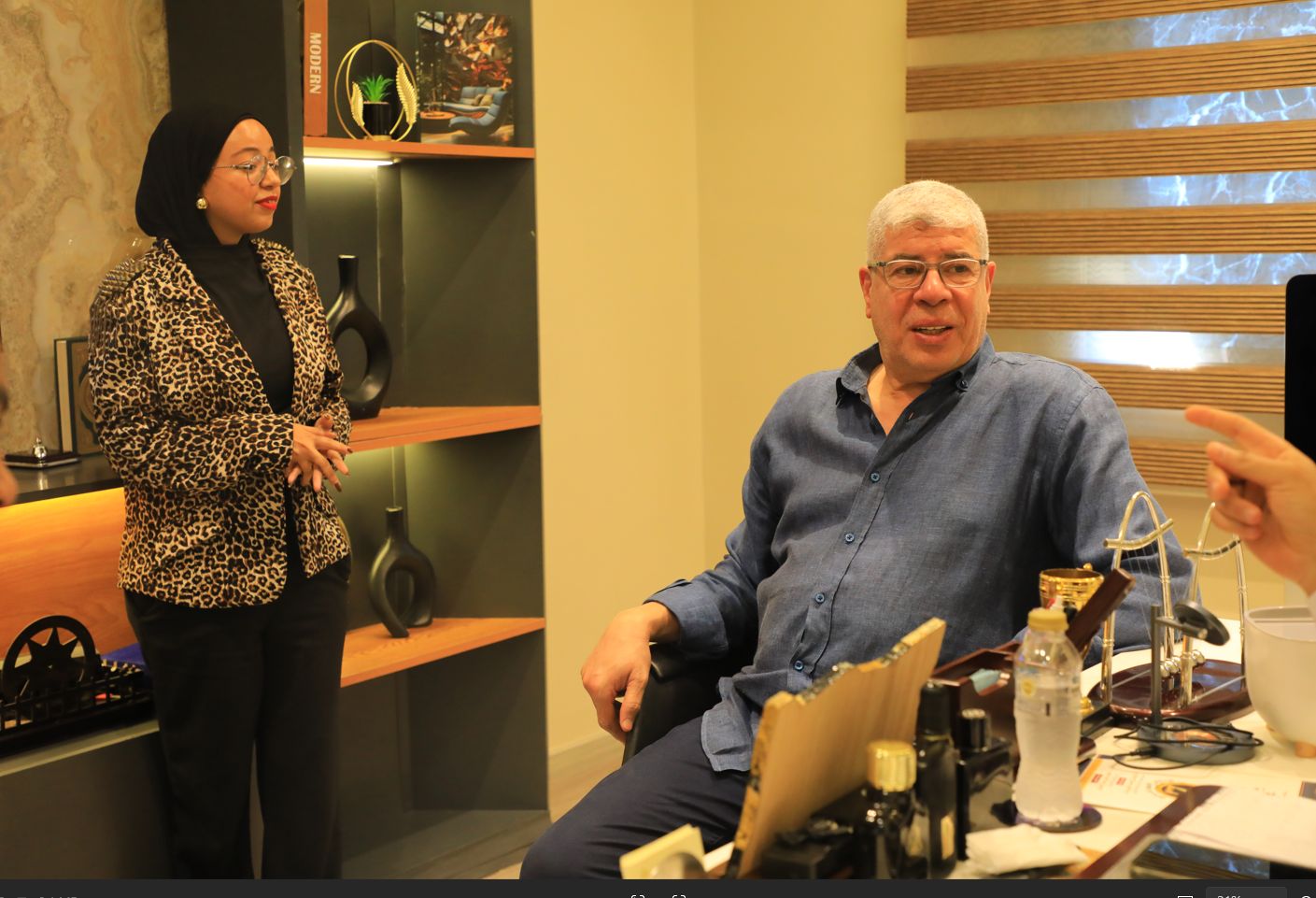 الإعلامي أحمد شوبير نجم الأهلي ومنتخب مصر في ضيافة "تليجراف الخليج" (صور) - الخليج الان