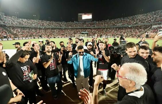 أحمد سعد يشارك صورا جديدة من حفل تأهل المنتخب - الخليج الان