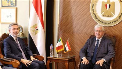 وزير التعليم العالي يستقبل السفير الإيطالي بالقاهرة - الخليج الان