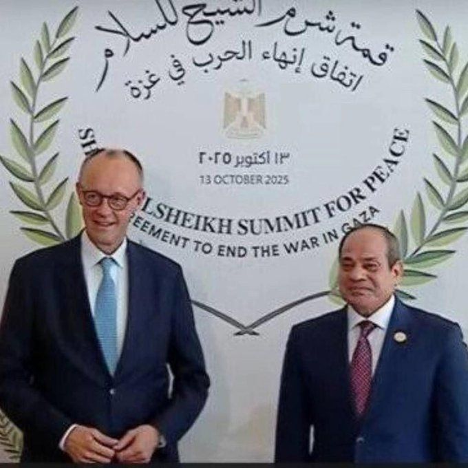 الرئيس السيسي يستقبل المستشار الألماني على هامش قمة شرم الشيخ للسلام - الخليج الان