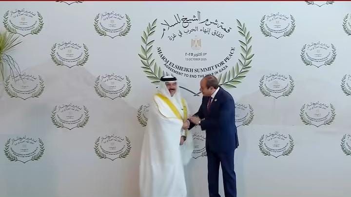 قمة شرم الشيخ للسلام: الرئيس السيسي يستقبل ملك البحرين وقادة العالم يتوافدون - الخليج الان