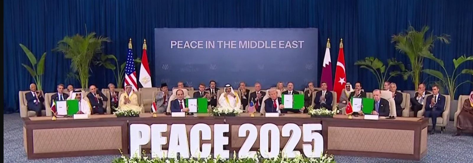 «يوم تاريخي في الشرق الأوسط».. قادة مصر وأمريكا وقطر وتركيا يوقعون على وثيقة شاملة بشأن اتفاق غزة|صور - الخليج الان