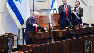 ملخص كلمة ترامب في الكنيست.. حان الوقت لترجمة انتصارات إسرائيل إلى سلام - الخليج الان