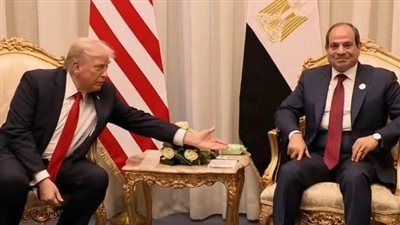 ترامب يشيد بدور مصر والرئيس السيسي في تحقيق السلام - الخليج الان