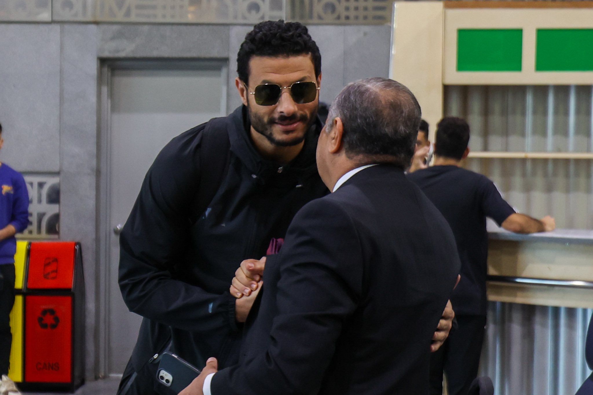 May be an image of one or more people, beard and text