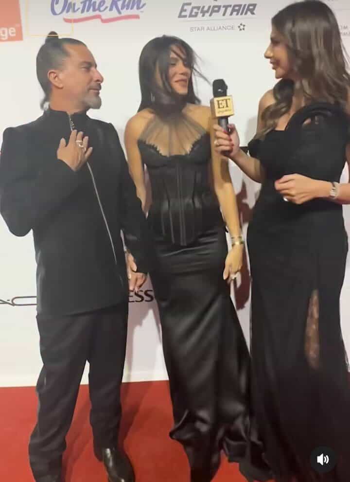 هادي الباجوري في أول ظهور له مع زوجته: اضطرينا نعلن عن زواجنا بعد الأخبار اللي انتشرت ولسة هنعمل الفرح - الخليج الان