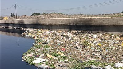 الكوبري في خطر .. استغاثة أهالي قرية الروضة بالشرقية من مياه مصرف بحر البقر - الخليج الان