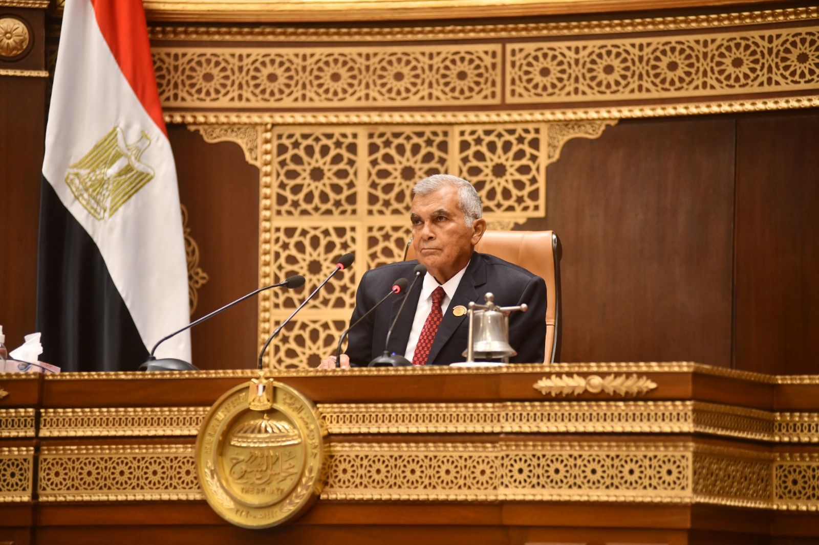 في أول كلمة له بعد انتخابه.. رئيس مجلس الشيوخ يشيد بمكانة مصر الدولية ويؤكد: سنعمل بلا موالاة ولا محاباة - الخليج الان